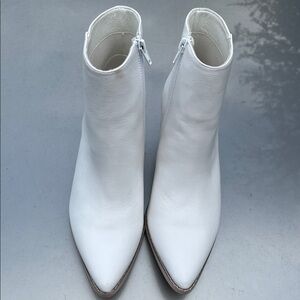 Elegant White Ankle Boots